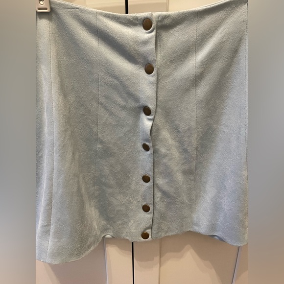 Altar’d State velvet baby blue skirt - Picture 2 of 6